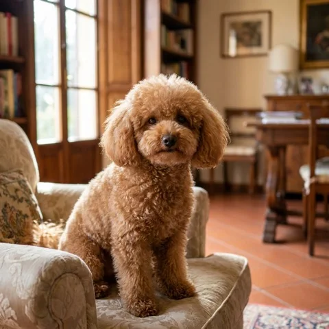 Luna, poodle. Sample photo.